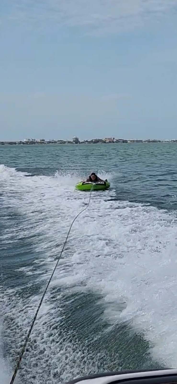 A Snorkeling gliding around Tampa Bay area.