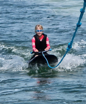 Kneeboarding With Captain Allen's Boat Tours