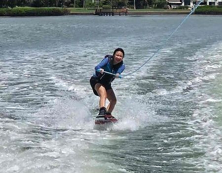 A Snorkeling gliding around Tampa Bay area.